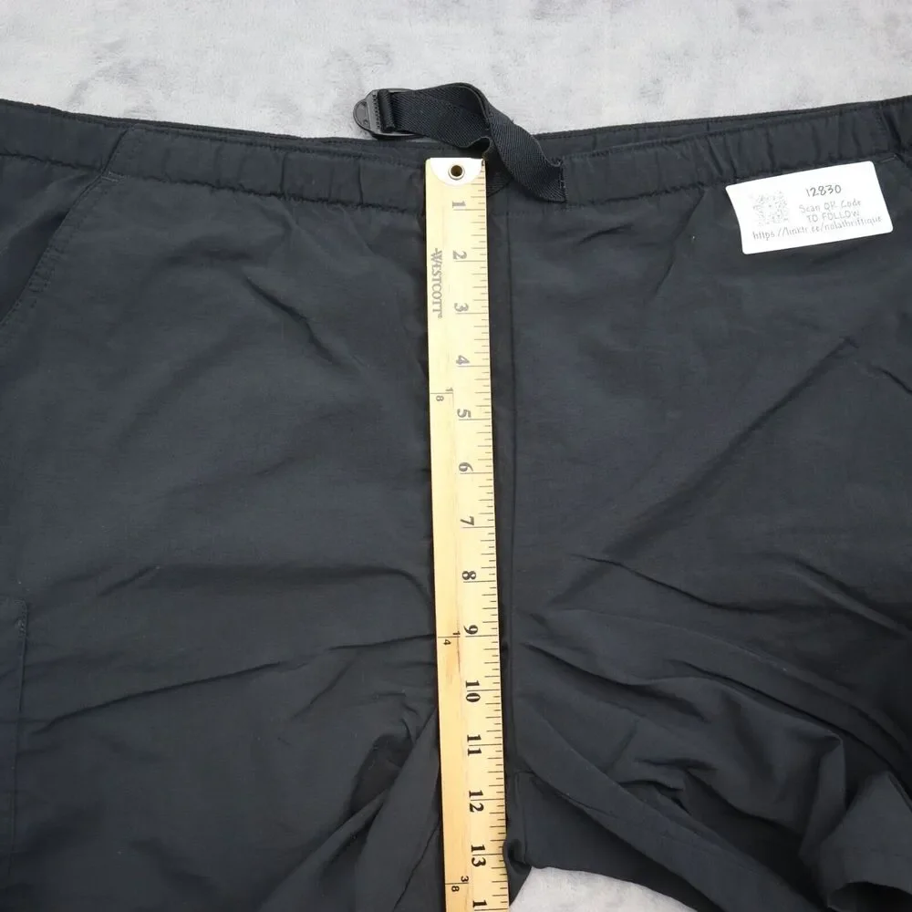Columbia Shorts Womens L Black Belted High Rise Cargo Active Pull On Bottoms